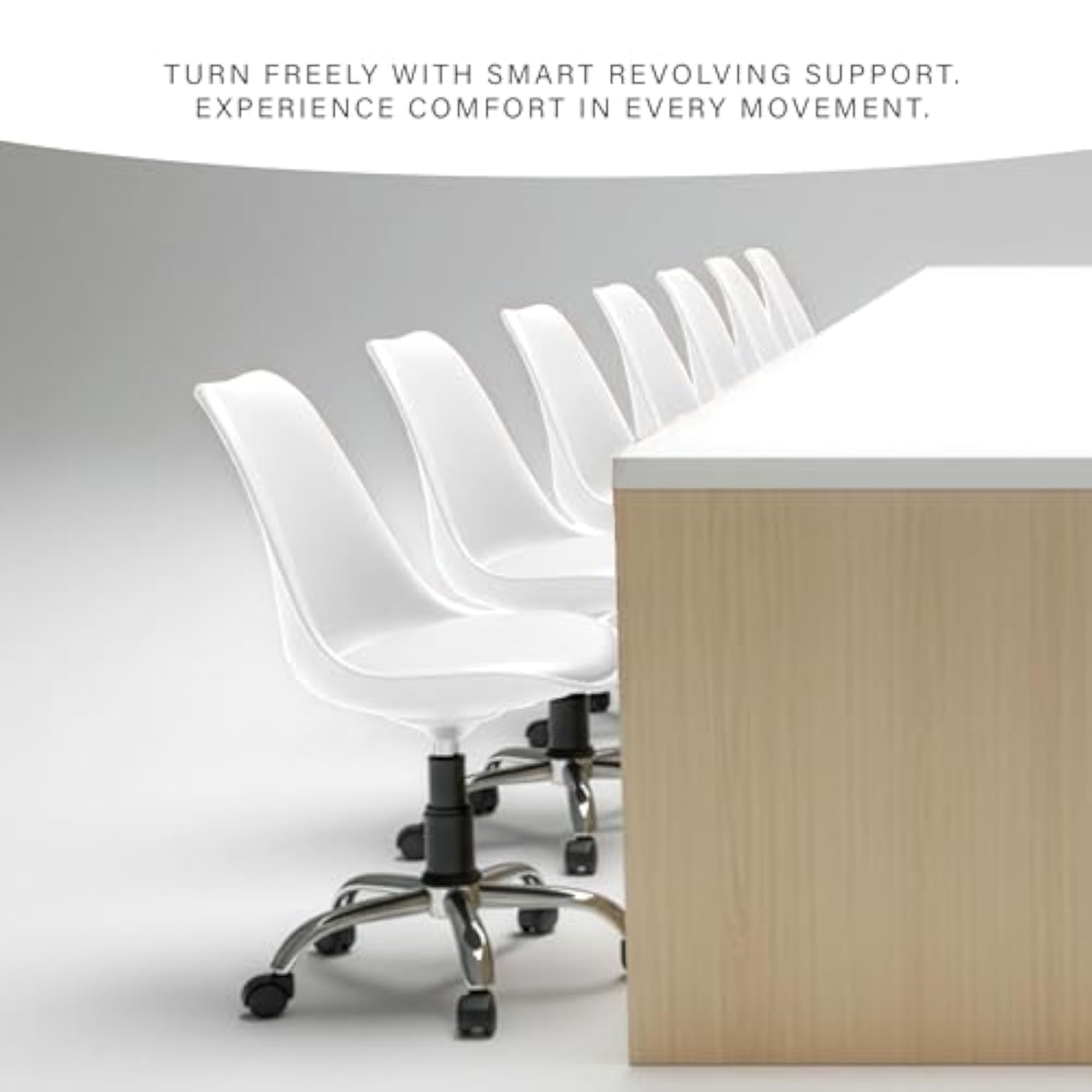 Smart Visitor Chair with Wheels