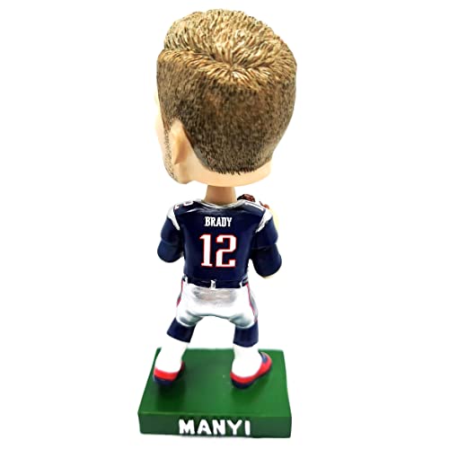 Manyi Brady 12# Jersey Bobbleheads Action Figure 5.5" Collectible Figurine #TOP4