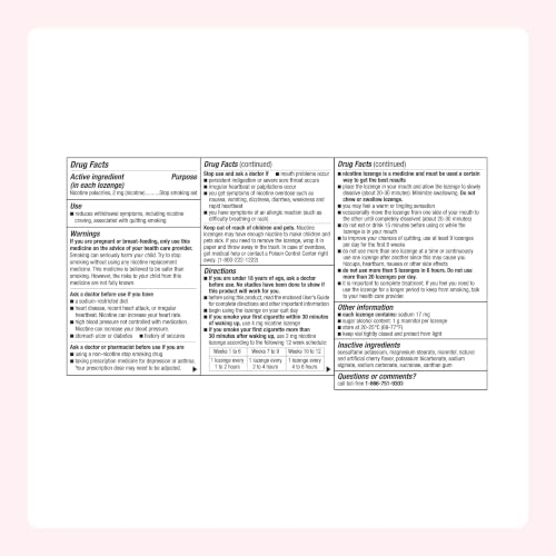 Amazon Basics Nicotine Polacrilex Lozenge 2 mg, Cherry Flavor, Stop Smoking Aid, 168 Count (Previously Amazon Basic Care) - image 6