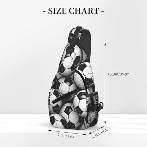 Bolso cruzado estilo balón de fútbol para hombres y mujeres miniatura 3