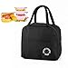 Mecctuck Lunchtasche, Lunch Tasche Isoliertasche, Picknick Tasche, Kühltasche, Lunch Bag für Wasserdichtes Gewebe Faltbare Picknick-Handtasche für Frauen, Erwachsene, Studenten und Kinder (Schwarz)
