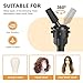 Retbtnm Wig Head Stand 50 Inches, Height Adjustable Tripod Wig Stand, Salon Mannequin Head Stand with Anti-Slip Base for Styling, Wig Display Barber Training, Beauty School​ (Black)