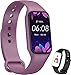 Produktbild IOWODO Smartwatch Damen Herren Oximeter Herzfrequenz Schlaf Schrittzähler Smartwatch mit Benachrichtigung, SpO2, Wasserdicht IP68 für Android IOS (Purple)