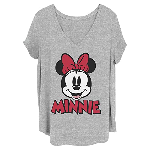T-shirt femme Disney grande taille manches courtes avec patch chenille