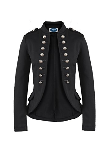 Preisvergleich Produktbild 4tuality Massimo Military Blazer Slim fit schwarz, Gr.L