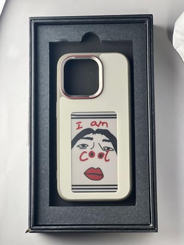Image of Auxxy E-Vogue Silicon with Metal Ring Cover Exclusively for iPhone 15 Pro Max (Natural Titanium)