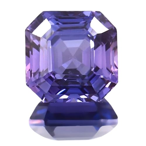 Pierre gemme à facettes en vrac : saphir violet 8x8mm pour DIY et collier DIY