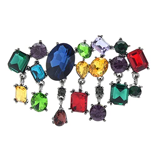 Broche cœur en cristal pour femme accessoire de mode fait main classique