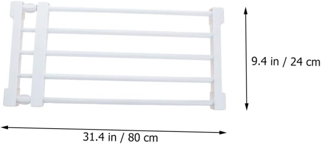 Outanaya Expandable Closet Shelf Tension Hangers Space Saver Dresser Dividers Organizer