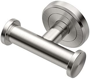 Gatco 4295A Latitude II Double Robe Hook, Satin Nickel