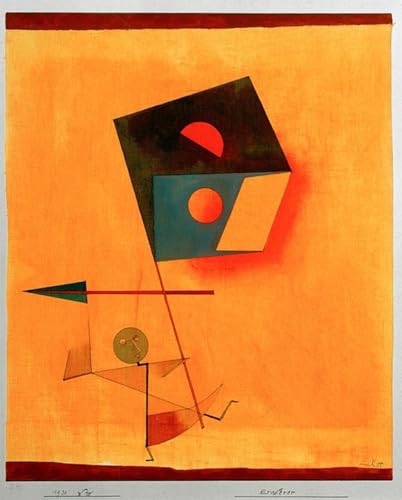 Tableau arabe de Paul Klee affiche impression d'art sur toile décoration murale 60x90cm