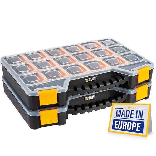 WEUPE Craft Organizer 2 Pack, Tool Boxes by WEUPE - Used condition - US$32.98