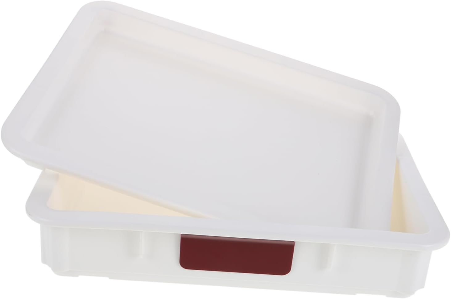 VOSAREA Pizza Dough Containers Dough Storage Box Lid Folding Proofing Box Bulk