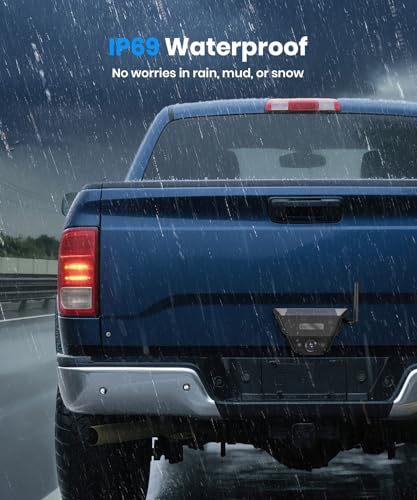 AUTO-VOX Solar Wireless Reversing Camera Kit: 1-Min DIY Install, 5" 1080P HD Dual Channel Monitor, Protective Carry Case, Stable Signal, IP69 Waterproof Magnetic Reverse Camera for Motorhome,Trailer - Image 7