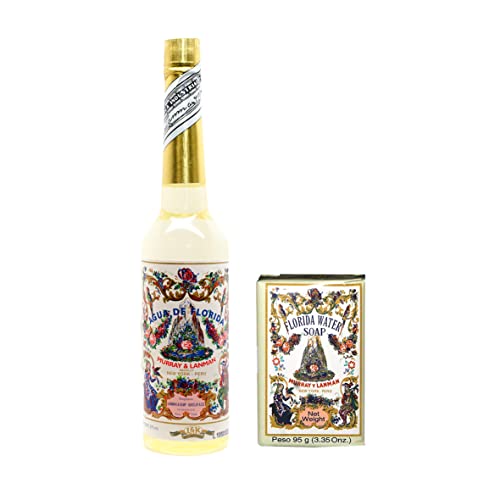 Jiri & Friends 1 Pack Florida Water Cologne 270ml + Soap 3.35Onz. Room Fragrance (Agua de Florida + Soap) promotes relaxation and has a soothing effect - shamans cleansing spirit water