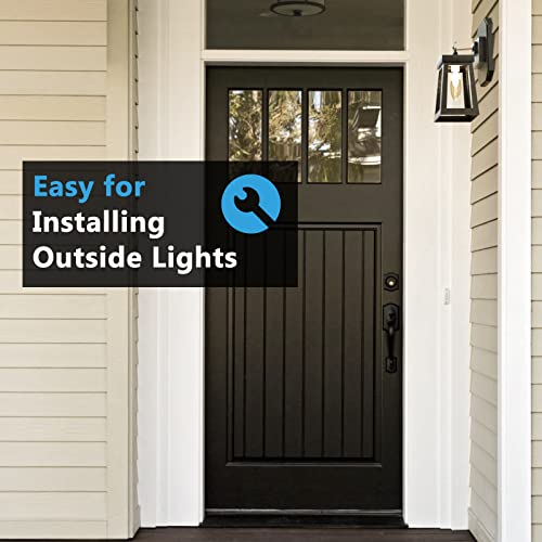 Siding Mounting Block, 8141Dbl Outdoor Light Mounting Block With Built-In Electrical Box, Siding Mounting Kit, Siding Mounting Plate For 1/2 Inch Lap Double And 4 Inch Siding #TOP6