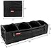 ZORMY Trunk Organizer for SUV Car, Truck, Auto, Minivan - 4 Adjustable Compartments Foldable Portable Trunk Organizer, Heavy Duty Durable Car Organizer, Removable Flexible Cargo Storage Bag