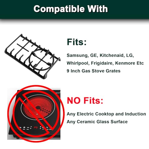 Wok Ring Replacement Parts for Gas Stove Burner Grates Cast Iron Wok Support Ring Universal Non-Slip Wok Pan 9 Inch Samsung GE Frigidaire Whirlpool Kitchenaid LG Range Stove Top Base Wok Burner Ring - Thumbnail 3
