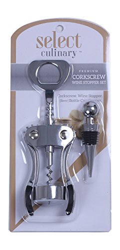 Select Culinary Premium Corkscrew And Wine Stopper Set #TOP4