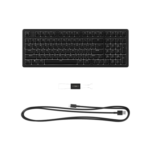 Image of HyperX Eve 1800 - Gaming Keyboard, 1800 Form Factor,10 Zone Customizable RGB Lighting, Built-in Media Buttons, Membrane Switches, - Black