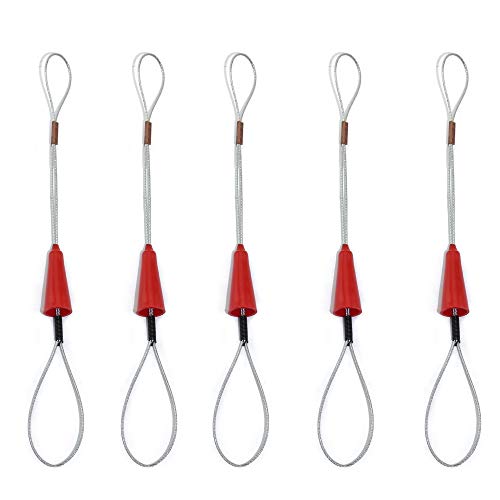 Boeray 5pcs Red Wire Traction Fish Tape Fastener Tool for Electrical Fish Tape