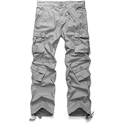 light grey cargo trousers