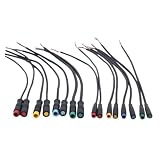 M6 M8 2/3/4/5 Pin 6mm maschio femmina Julet Elettrico ebike Butt Plug Connettore Cavo Segnale Sensore Filo Scooter