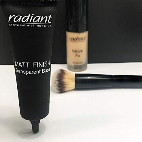 Base transparente radiante profesional con acabado mate, imprimación de maquillaje facial translúcida mate de larga duración, mejora el resultado de tu base, reduce el exceso de aceite, reduce los 5