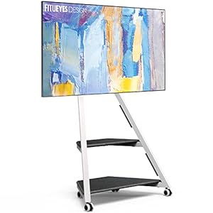 FITUEYES Design TV Ständer Rollbar Serie Eiffel