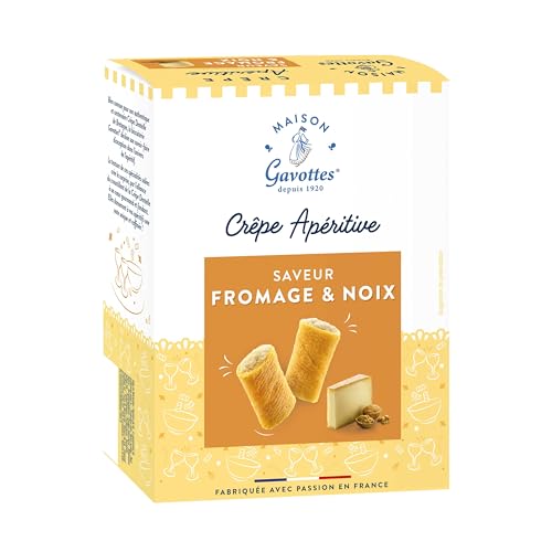 Maison Gavottes - Crepes rellenas pequeñas con Comté - Relleno de nuez - Millcrepes - 110 g, cantidad: 1 unidad