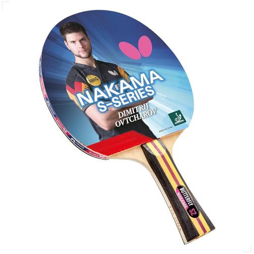 Butterfly Nakama S2 Table Tennis Racket, Carbon Power, Spin