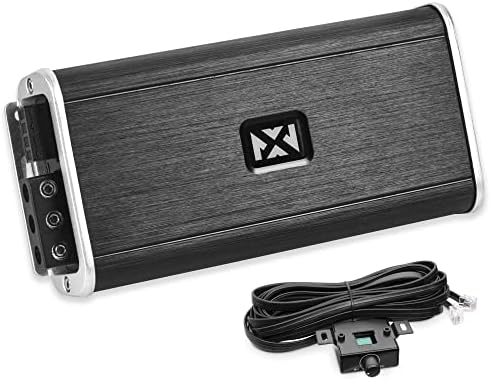 NVX VADM1 500W RMS Class D Monoblock Car/Marine/Powersports Micro Amplifier with Bass Remote
