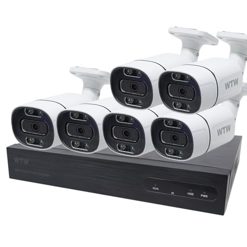 Amazon.co.jp: WTW 塚本無線 500万画素XPoEバレット型白6台セット2TB