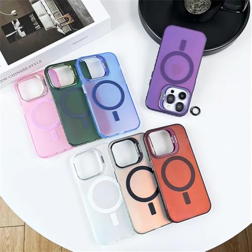 Coque magnétique iPhone 13 protection objectif verre et support métal blanc - 2