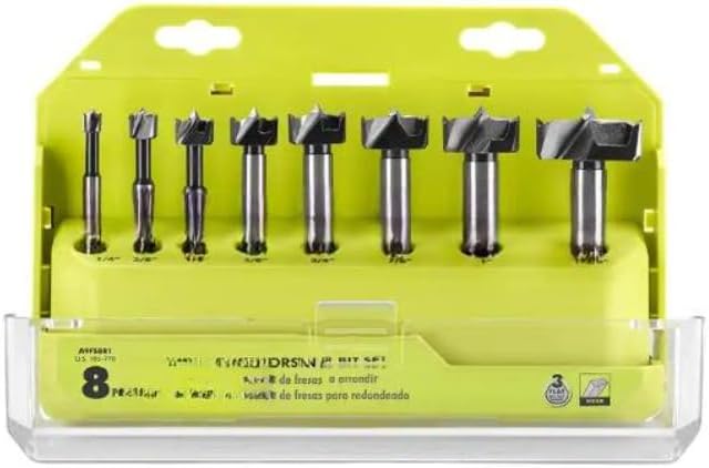 A9FS8R1 Fits for RYOBI Steel Forstner Drill Bit Set (8-Piece)