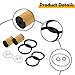 Etersec 11252754870 2Pcs Fuel Filter Kit w/O-Rings & Seals Compatible with Mini Cooper R55 R56 R57 R58 2007-2015, Clubman 2008-2014, Convertible 2009-2015