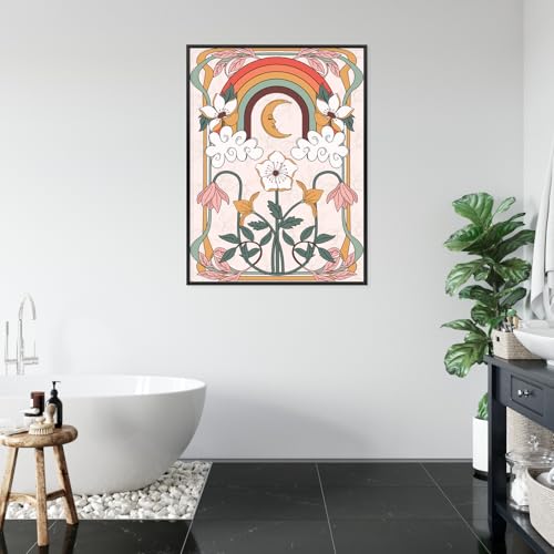 Poster abstraction graphique moderne decoration murale salon 30x40 - 5