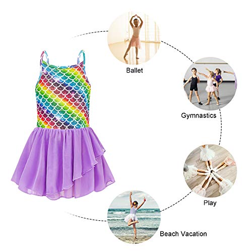 image for Lovefairy Ballet Dance Dress Tutu for Little Girls 5t Mermaid Gymnasti