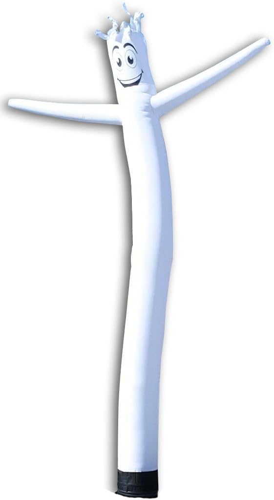White 20ft Tall Inflatable Tube Man Air Powered Dancing Guy for Outdoors (Puppet Attachment only) | Feather Flag Nation