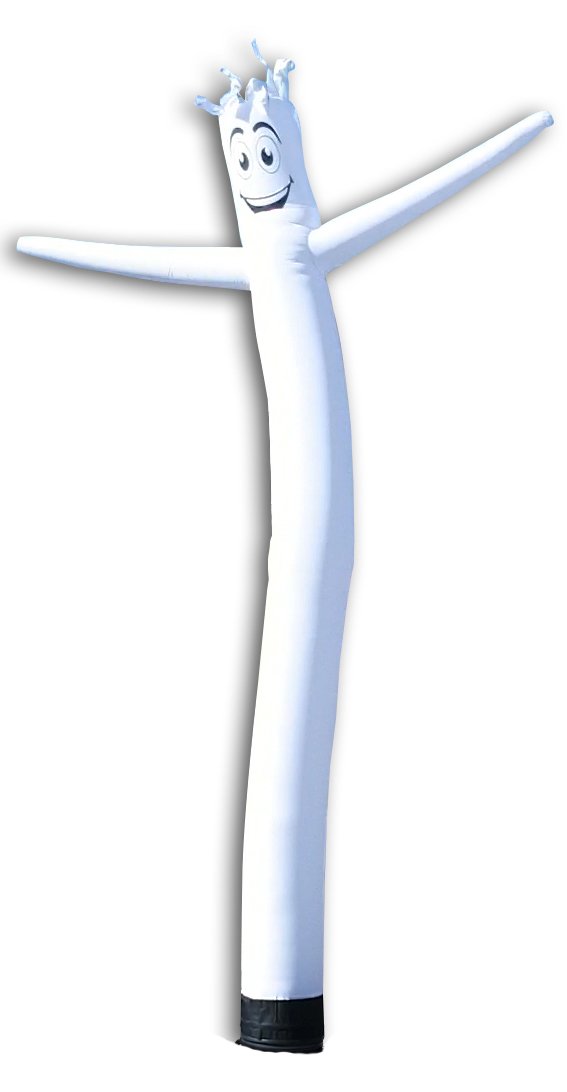 White 20ft Tall Inflatable Tube Man Air Powered Dancing Guy for Outdoors (Puppet Attachment only) | Feather Flag Nation