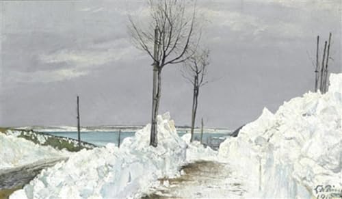 Bague Lauritz Paysage d'hiver Affiche Toile Portrait Decoración Mural 60x90