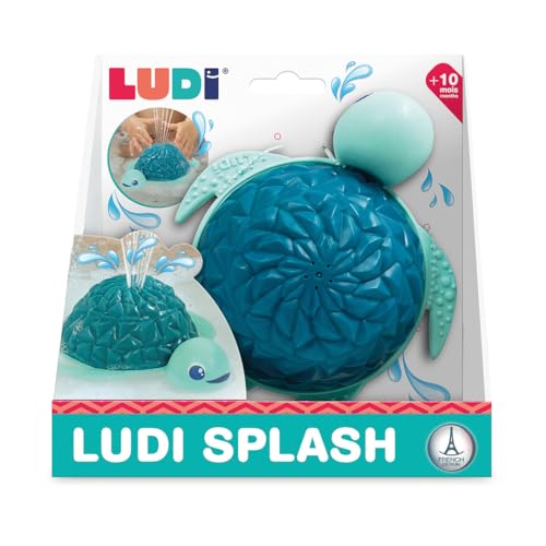 LUDI - LUDI Splash - Tortue de Bain - Jeu d'eau - Effets Lumineux - Éveil Sensoriel et Motricité Fine - Facile à Entretenir - Dès 12 Mois, Turquoise – vue 5