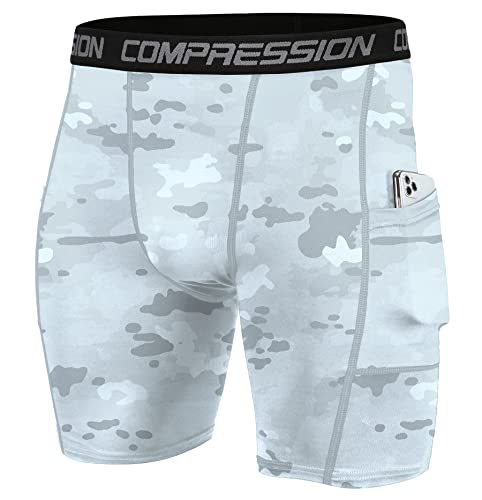 Holure Men's 3 Pack Sport Compression Shorts Athletic Underwear Black/Camo Black/Camo White 13-2Xl #TOP4