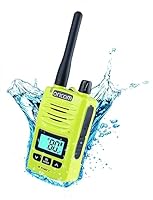 Oricom DTX600 Waterproof IP67 5 Watt Handheld UHF CB Radio Lime - 80 Channels, Duplex, Die-Cast Metal Chassis, Switchable RF Power, Waterproof Dust IP67, Signal Monitoring, Triple Watch