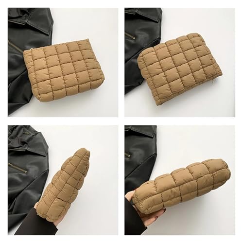 Sac de maquillage esthétique en coton matelassé premium - 4