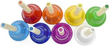 ENNBOM Hand Bell Shake 8 Notes Diatonic Metal Hand Bell Kit Rhythm