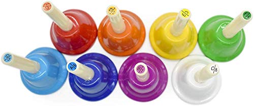 ENNBOM Hand Bell Shake 8 Notes Diatonic Metal Hand Bell Kit Rhythm - Thumbnail 5