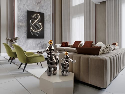 FIGURE LAPIN GRIS/ORANGE