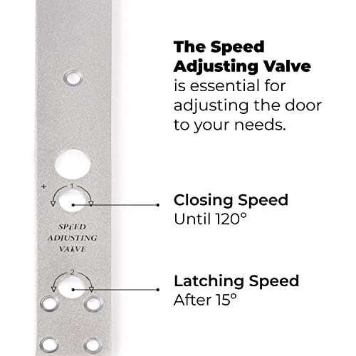 Modern Concealed Overhead Hold Open Arm Assembly Heavy Duty Automatic Door Closer - Sexy And Slick Commercial Grade Hydraulic Operated - Model Di 800S #TOP5