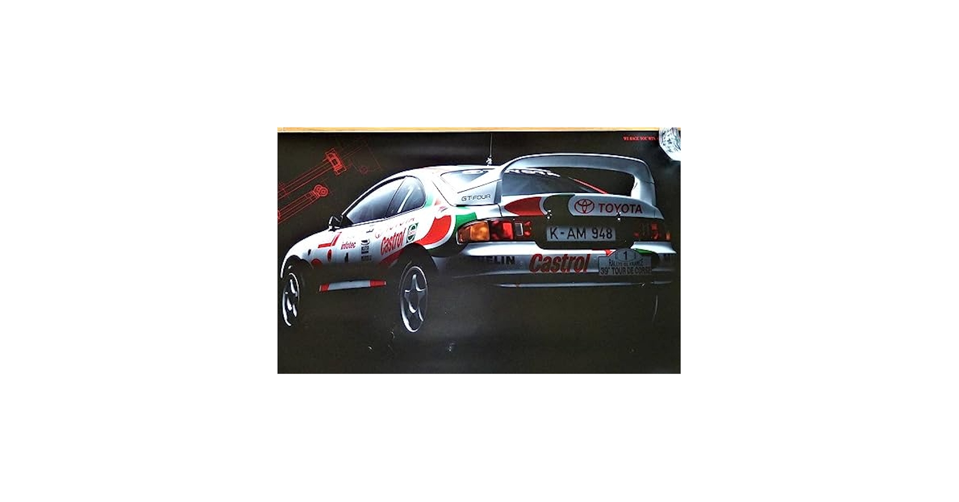 TOYOTA 初代 セリカ ラリー仕様 ポスター Amazon.co.jp: ポスター 1994年WRC トヨタ セリカ GT-FOUR ST205
